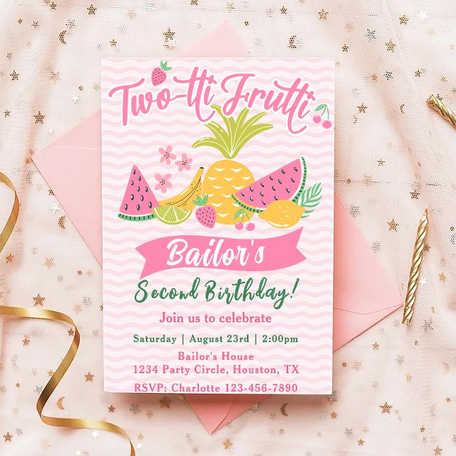 Tutti Frutti | Invitación a cumpleaños de Fiesta d (Subido por el creador)