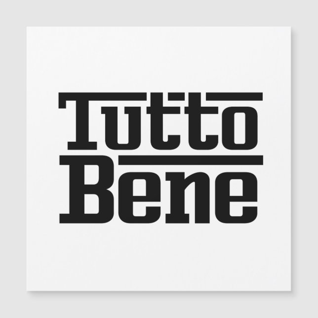 Tutto Bene (Anverso)