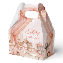 🦊 🐰 🩰 "TuTu Cute" Ballerina Cajas Fiestas