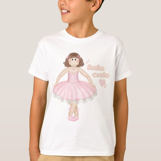 Tutu Cute (Brunette) - Camiseta para niños (Anverso)