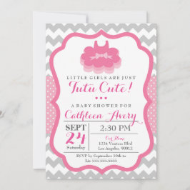 Tutú lindo - invitación de Baby Shower