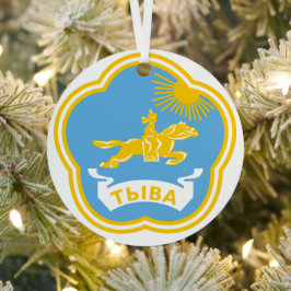 Tuva - Escudo de armas Ornamento de árbol de Navid
