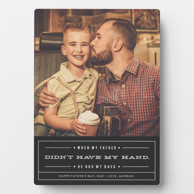 Tuvo la placa del Día de mi Padre (Frente)