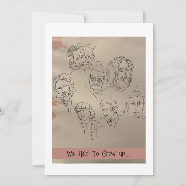 ¡Tuvo Que Crecer La Tarjeta De Cumpleaños! (Anverso)