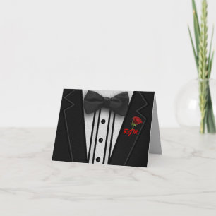 Tuxedo con monograma de amarre de vaca