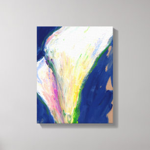 Tuxedo Cuff White Calla Lilies Arte de tela Imprim