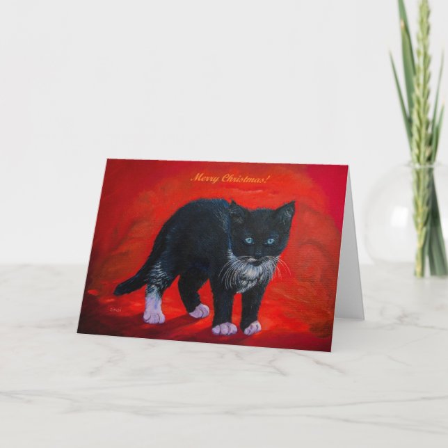 Tuxedo Kitten Feliz Navidad (Anverso)