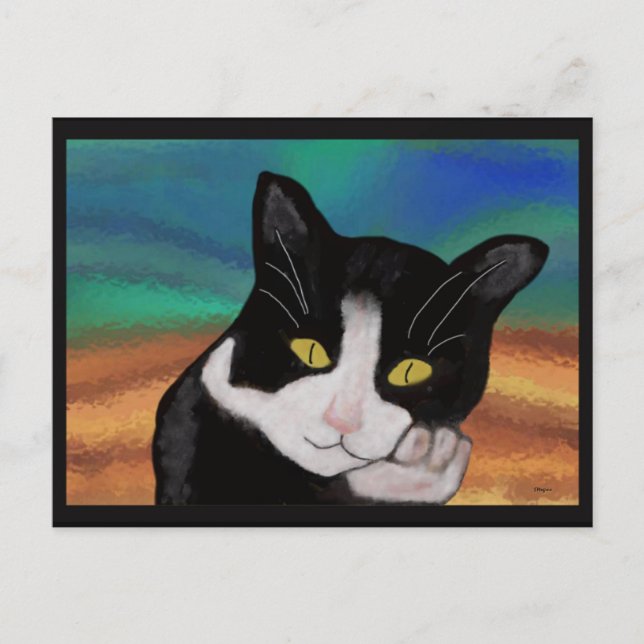 Tuxedo las postales del gato (Anverso)