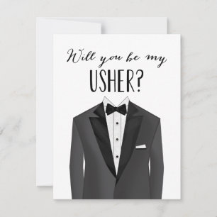 Tuxedo Usher   Invitación Groomsman