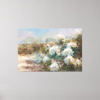 *~* TV2 Sand Beach Hydrangea arte Canvas Imprimir