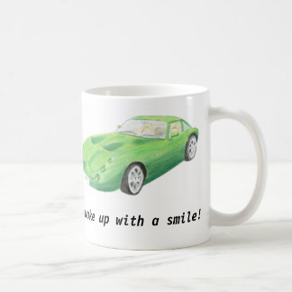 TVR Toscano, taza verde del coche "despierta con