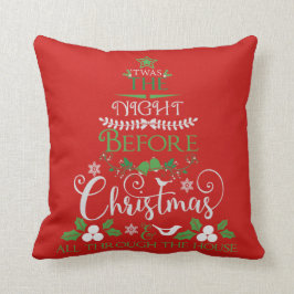 Twas la noche antes de la almohada del navidad