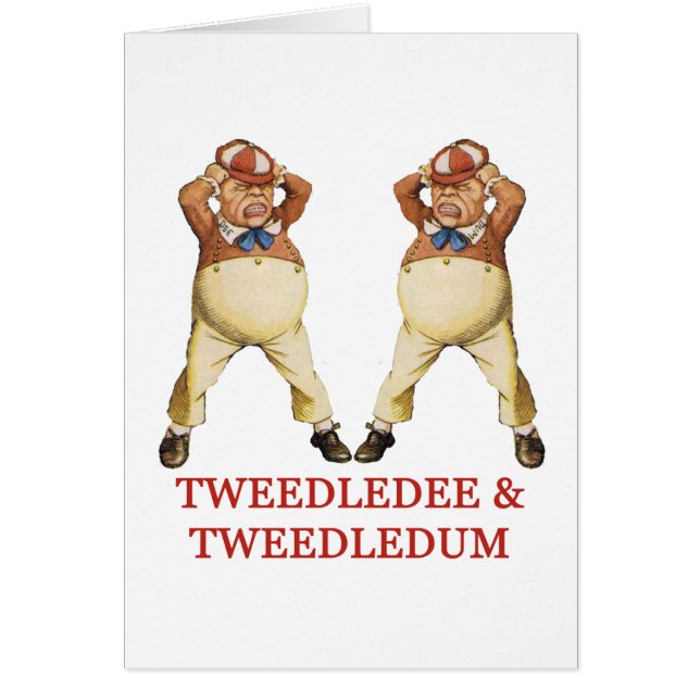 TWEEDLEDEE Y TWEEDLEDUM EN WONDERLAND (Frente)