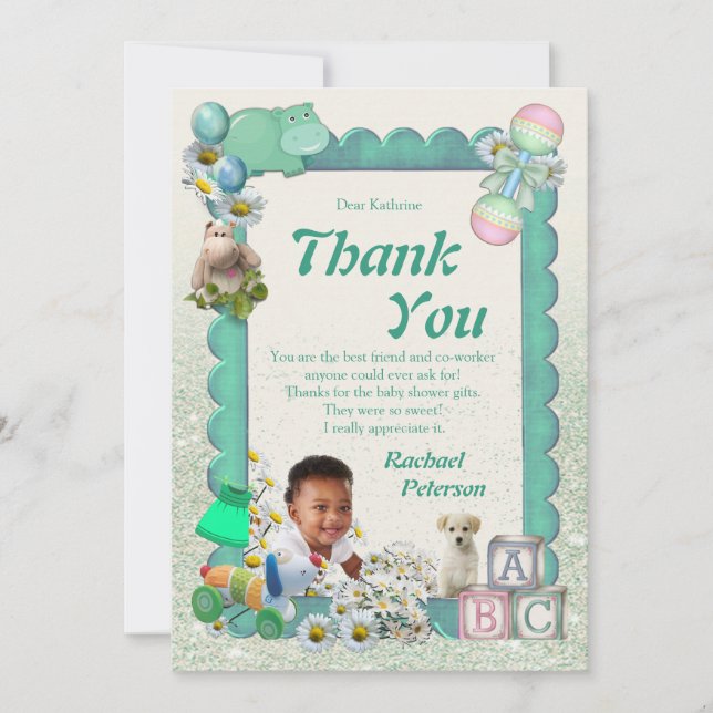Tweets de agradecimiento para Baby Shower (Anverso)