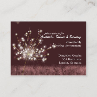 Twilight Dandelion Wedding Recepción