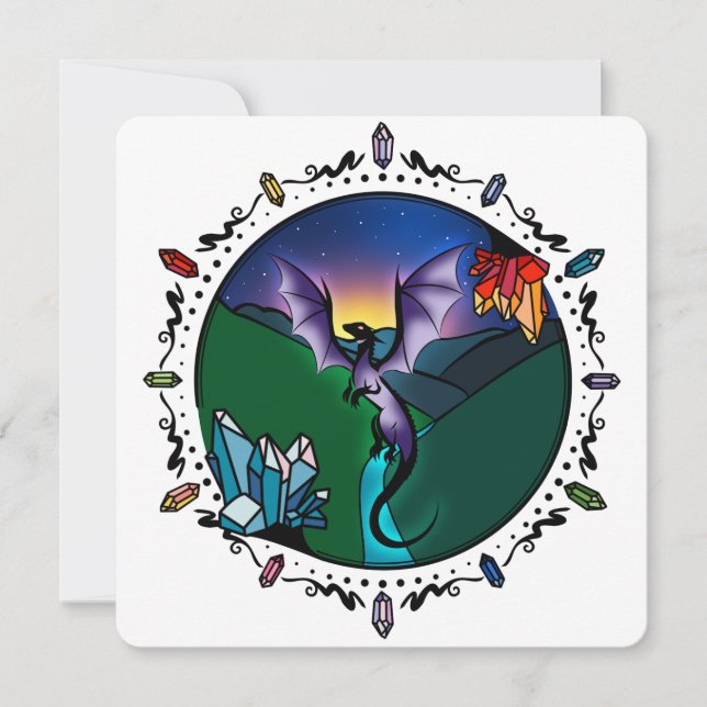 Twilight Magical Crystal Elegant Amethyst Dragon (Anverso)