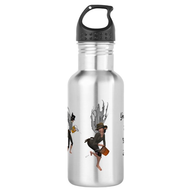 Twin Boy Rain Faeries Botella de agua (Anverso)