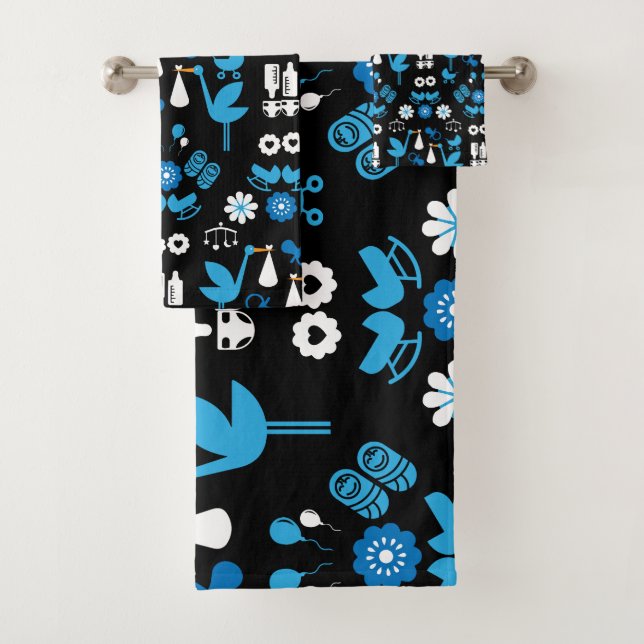 Twin Boy Stalk Delivery Blue (In situ)