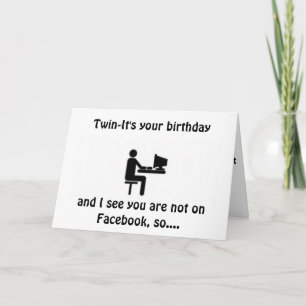 ***TWIN***-NOT en FACEBOOK ASÍ QUE UNA TARJETA PAR