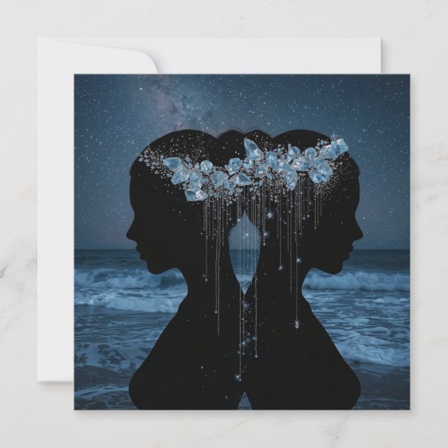 Twin Souls Beneath the Stars (Anverso)