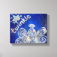Twinkle Guardian Ángel Arte Pintado de tela envuel