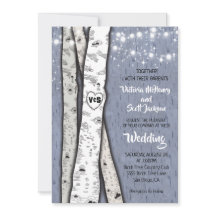 Twinkle Light Invitaciones a la boda de Birch Tree