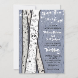 Twinkle Light Invitaciones a la boda de Birch Tree