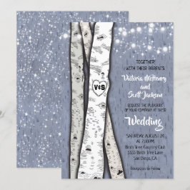 Twinkle Light Invitaciones a la boda de Birch Tree