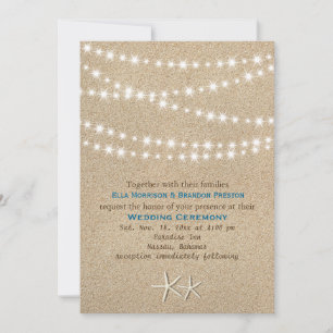 Twinkle Lights Invitación a la boda de destino