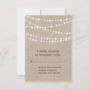Twinkle Lights Typography RSVP