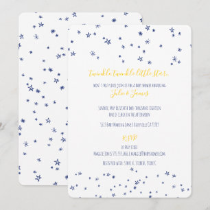 Twinkle Little Stars Baby Shower Invitaciones