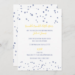 Twinkle Little Stars Baby Shower Invitaciones