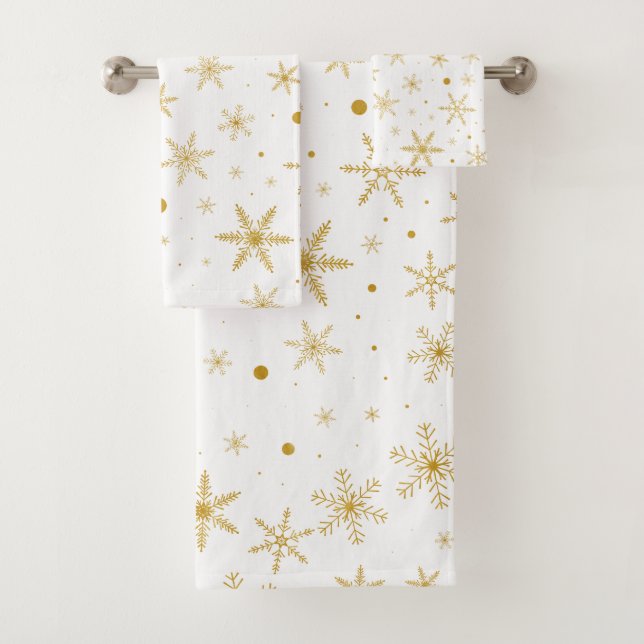Twinkle Snowflake 3 -Oro y blanco- (In situ)