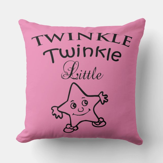 Twinkle Twinkle Cojín decorativo Estrella Pequeña, (Anverso)