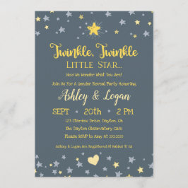 Twinkle Twinkle Género Reveal Invitación a ducha