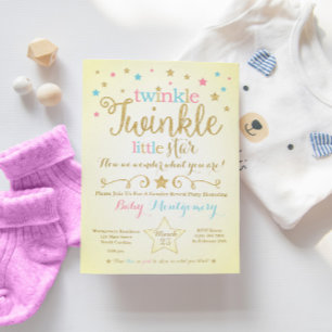 Twinkle Twinkle Invitación a revelar género de est