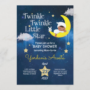 Twinkle Twinkle Invitación a una pequeña estrella 