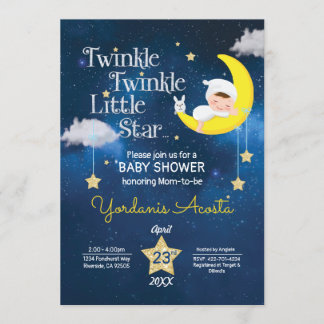 Twinkle Twinkle Invitación a una pequeña estrella 