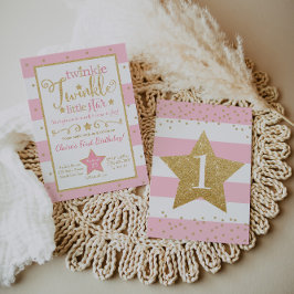 Twinkle Twinkle Invitación al cumpleaños de la peq