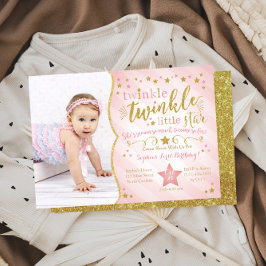 Twinkle Twinkle Invitación al cumpleaños de la peq