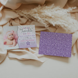 Twinkle Twinkle Invitación al cumpleaños de la peq