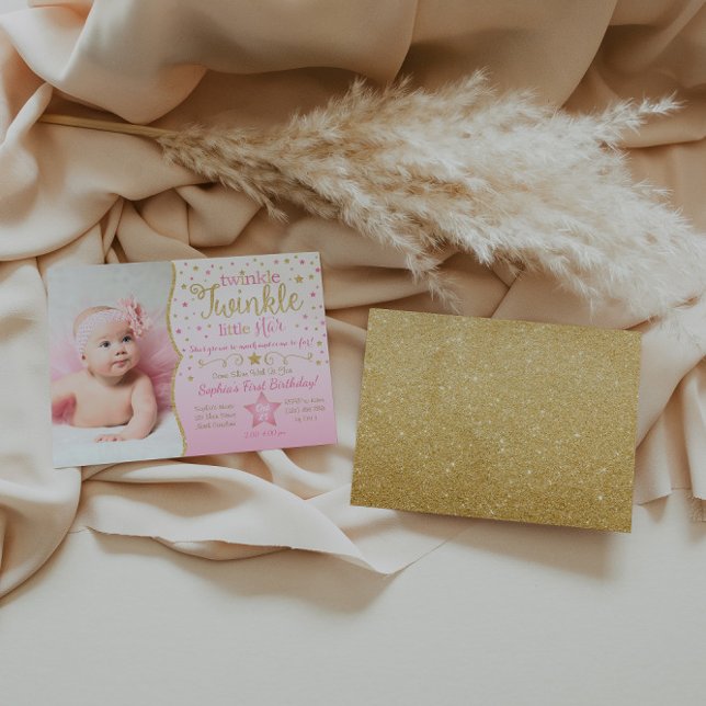 Twinkle Twinkle Invitación al cumpleaños de la peq (Subido por el creador)