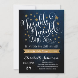Twinkle Twinkle Invitación Baby Shower a Little St