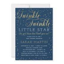 Twinkle Twinkle Invitación Baby Shower a Little St