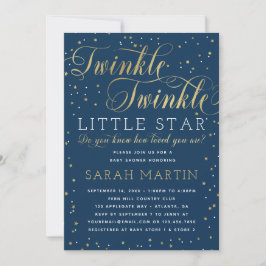 Twinkle Twinkle Invitación Baby Shower a Little St