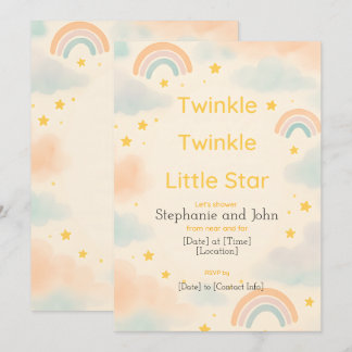 Twinkle Twinkle Invitación Baby Shower a Little St