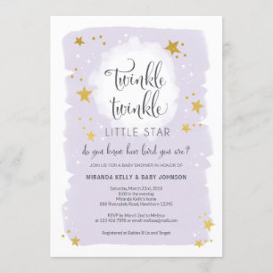 Twinkle Twinkle Invitación Baby Shower a Little St
