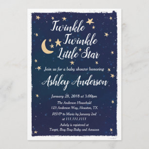 Twinkle Twinkle Invitación Baby Shower a Little St