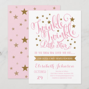 Twinkle Twinkle Invitación Baby Shower a Little St