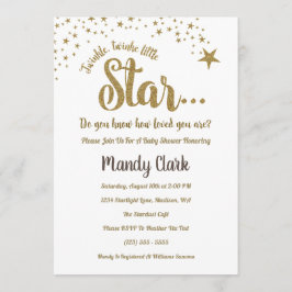 Twinkle Twinkle Invitación Baby Shower a Little St